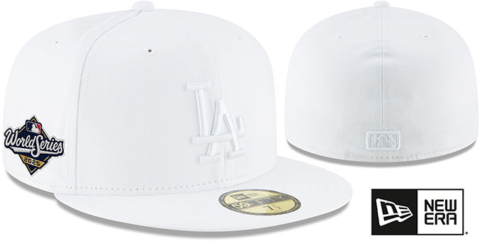 Los Angeles Dodgers 2025 WORLD SERIES WHITEOUT Fitted Hat