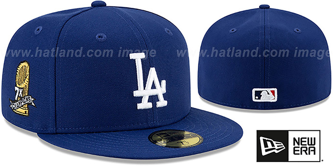Los Angeles Dodgers 7X WORLD SERIES CHAMPIONS Royal Fitted Hat