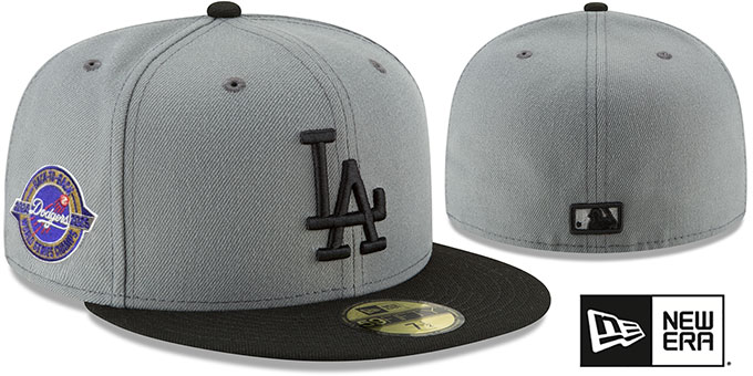 Los Angeles Dodgers BACK2BACK WORLD SERIES CHAMPIONS Grey-Black F