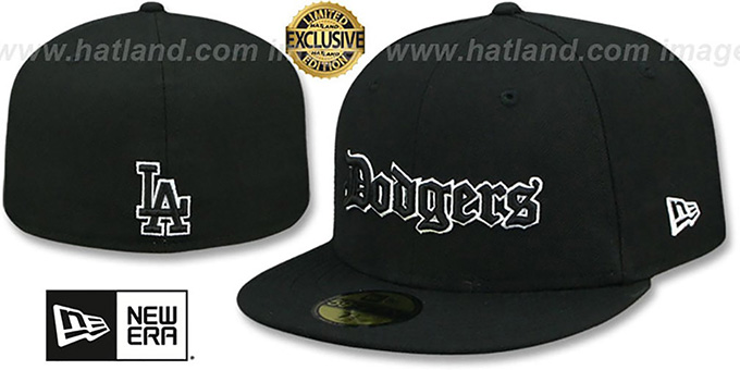 black dodgers cap