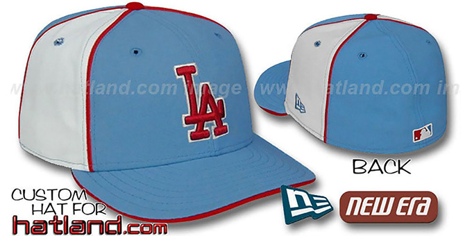 Dodgers 'PINWHEEL-2' Columbia-White Fitted Hat