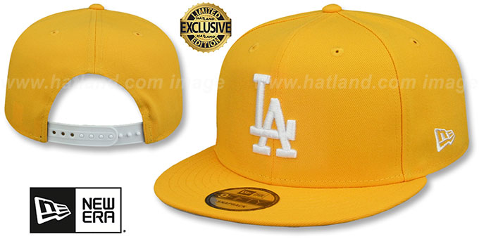 Los Angeles Dodgers TEAM-BASIC SNAPBACK Gold-White Hat