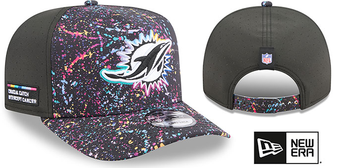 Miami Dolphins 2025 CRUCIAL CATCH A-FRAME SNAPBACK Hat