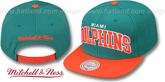miami dolphins snapback mitchell and ness