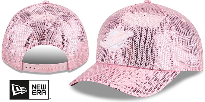 Miami Dolphins WOMENS SEQUINS SNAPBACK Pink Hat by New Era