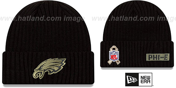 eagles salute to service knit hat