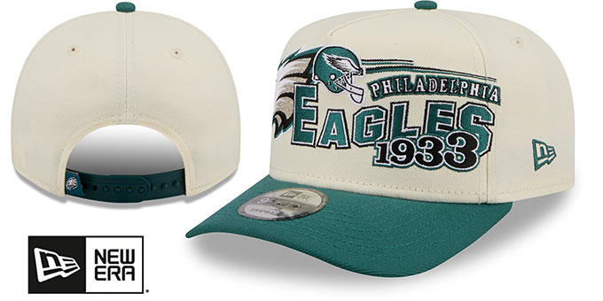 Philadelphia Eagles CLASSIC A-FRAME SNAPBACK Chrome-Green Hat
