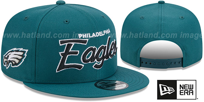 Philadelphia Eagles SnapBack Hat - Script Logo, Adjustable Fit, Fast Shipping - NFL Football