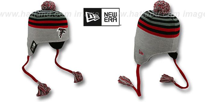 Atlanta Falcons GREY STRIPETOP Knit Beanie Hat by New Era