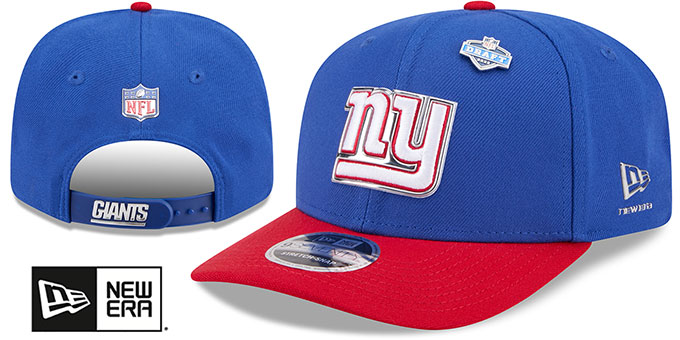 New York Giants 2026 PRECURVED NFL DRAFT STRETCH-SNAP Royal-Red H