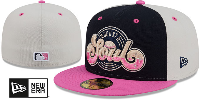Augusta GreenJackets 2026 THEME NIGHT Navy-White-Pink Fitted Hat