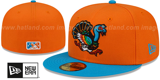 Augusta GreenJackets COPA Orange-Blue Fitted Hat by New Era