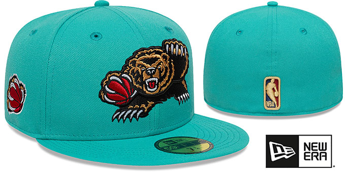Memphis Grizzlies NBA CLASSIX Teal Fitted Hat by New Era