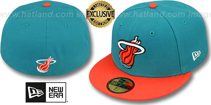 fitted miami heat hats