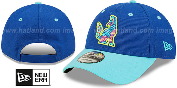 Hillsboro Hops COPA STRAPBACK Royal-Mint Hat by New Era