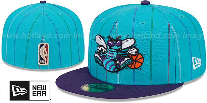 夏洛特 Charlotte Hornets NBA CLASSIX Teal-Purple Fitted Hat