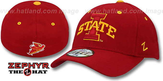 Iowa State DH - STATE Red Fitted Hat by 