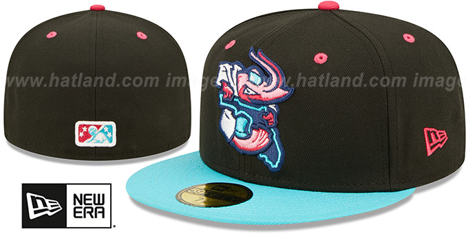 Jacksonville Jumbo Shrimp THEME NIGHT Black-Blue Fitted Hat