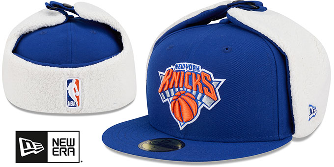 New York Knicks CLASSIC DOGEAR Royal Fitted Hat by New Era