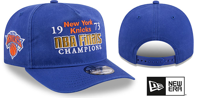 New York Knicks HISTORIC CHAMPIONS AF SNAPBACK Royal Hat