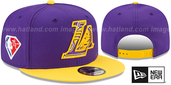 Los Angeles Lakers 2021 NBA INSIDER DRAFT SNAPBACK Purple-Gold Ha