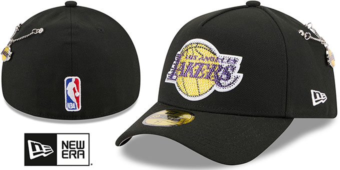 Los Angeles Lakers 2026 NBA ON-STAGE CRYSTAL DRAFT Black Fitted H