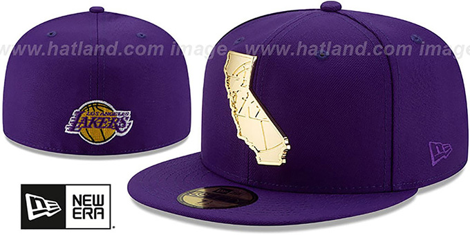 purple and gold dodgers hat