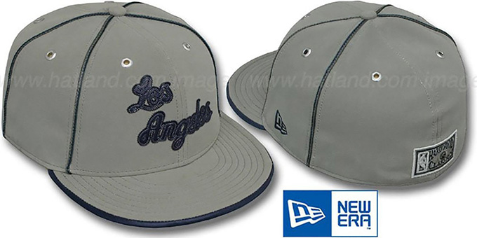 grey lakers hat