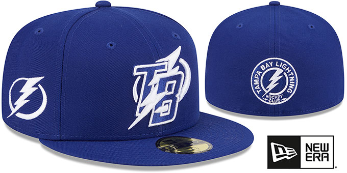 Tampa Bay Lightning DECEPTOR Royal Fitted Hat by New Era