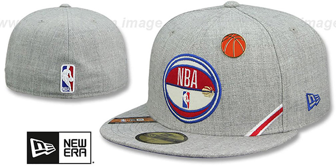 Logoman 2019 Nba Draft Heather Grey Fitted Hat By New Era