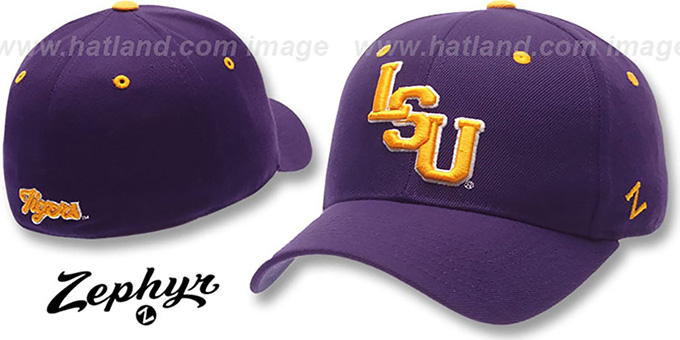 lsu fitted hat