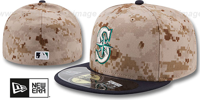 seattle mariners camo hat