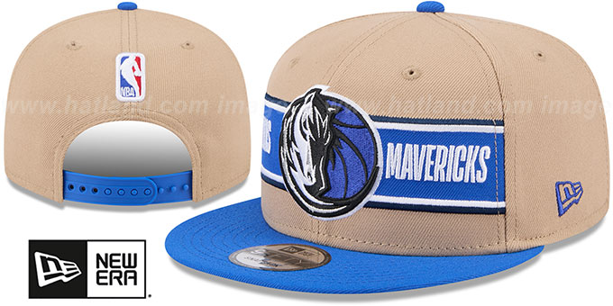 Dallas Mavericks 2024 NBA DRAFT SNAPBACK Camel-Royal Hat