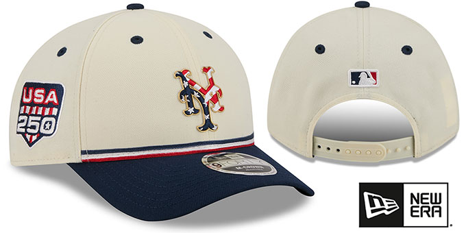 New York Mets 2026 JULY 4TH STARS N STRIPES M-CROWN SNAPBACK Hat