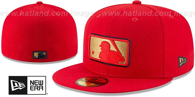 mlb logo fitted hat