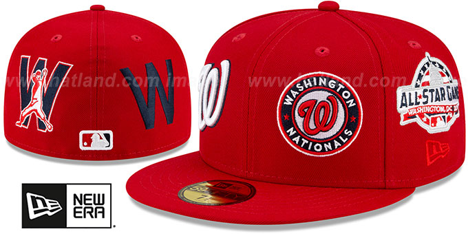 washington nationals fitted hat with patch