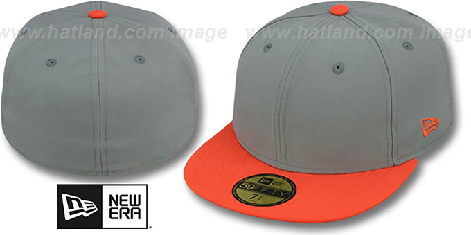 orange fitted hat