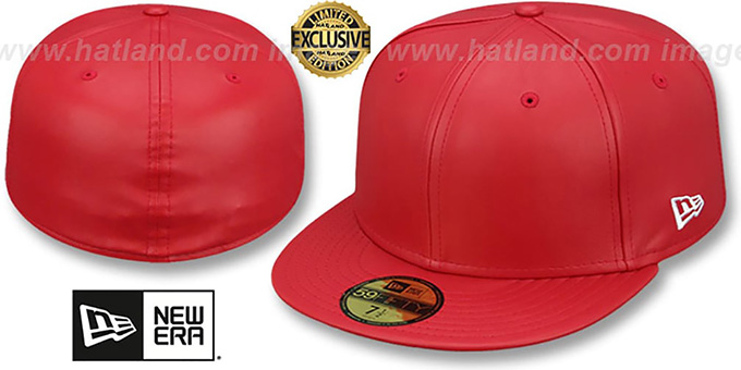 blank red baseball cap