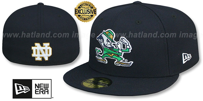 Notre Dame ALTERNATE NCAA TEAM BASIC Navy Fitted Hat