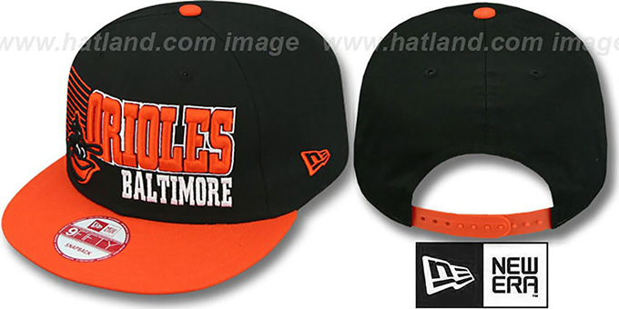 Baltimore Orioles 2T COOP BORDERLINE SNAPBACK Black-Orange Hat