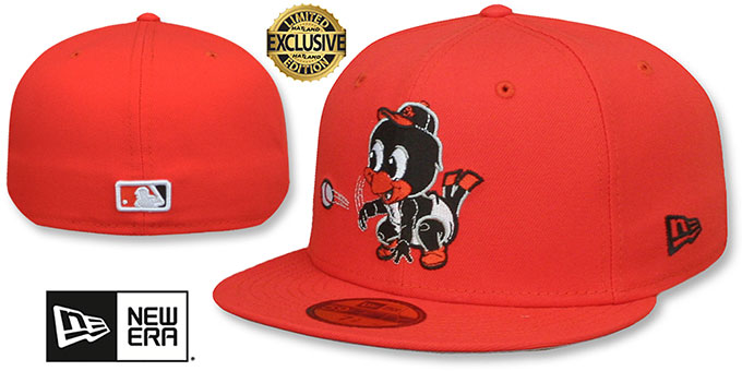 Baltimore Orioles BABY BIRD Orange Fitted Hat by New Era