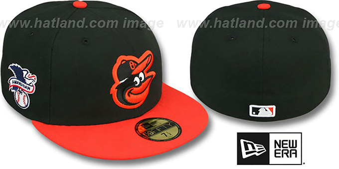 black orange fitted