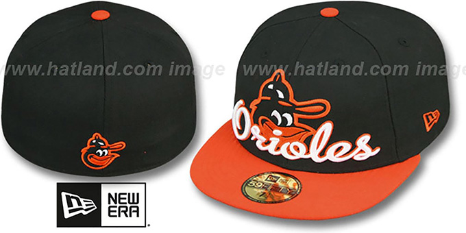 PUNCH Black-Orange Fitted Hat