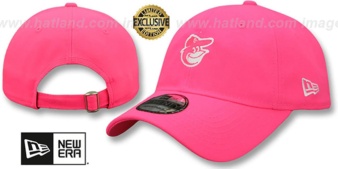 Baltimore Orioles MINI BEACHIN STRAPBACK Neon Pink Hat