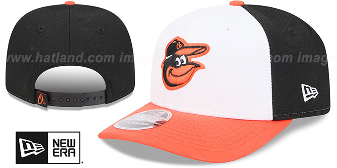 Baltimore Orioles TEAM-BASIC STRETCH-SNAP Black-White Hat