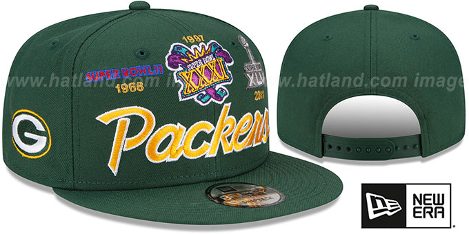 Casquette New Era 9Fifty Green Bay Packers Super Bowl - Neuf - Taille Unique
