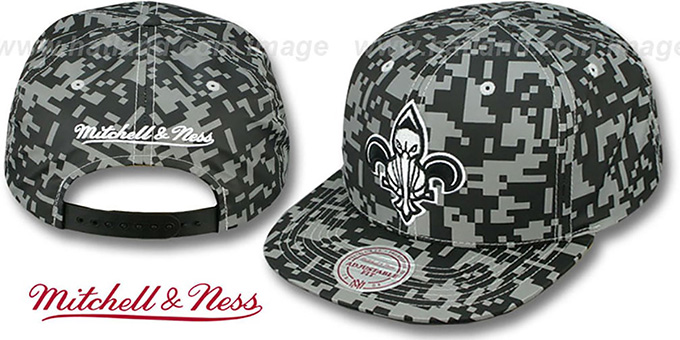 mitchell and ness camo snapback