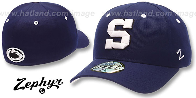 Penn State DH Fitted Hat by Zephyr - navy
