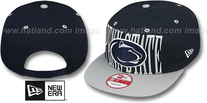 Penn State STEP ABOVE SNAPBACK Navy Grey Hat by New Era