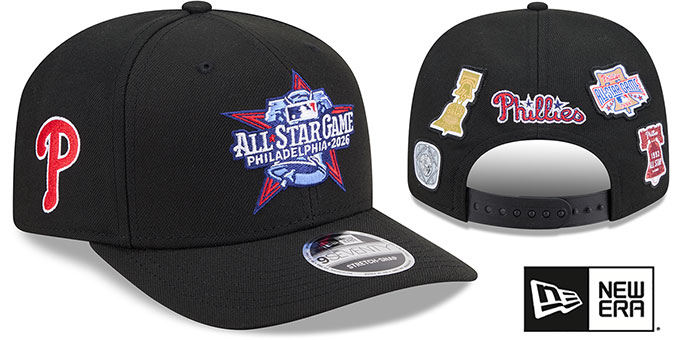 Philadelphia Phillies 2026 ALL STAR GAME STETCH-SNAP Black Hat